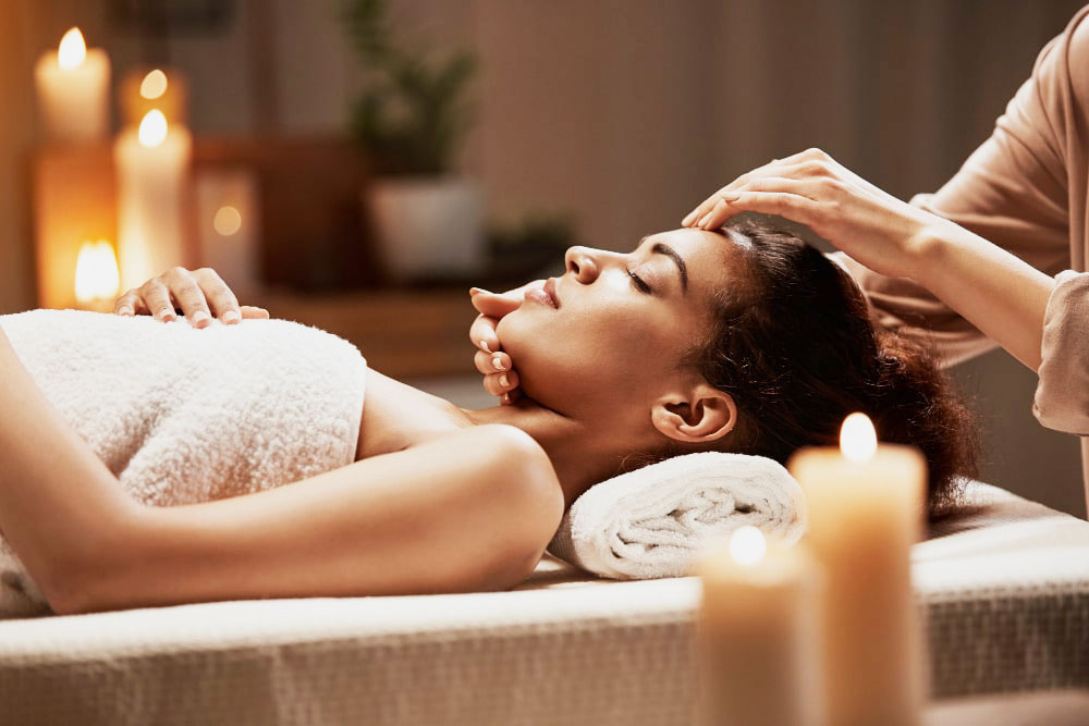 Top massage and skin care